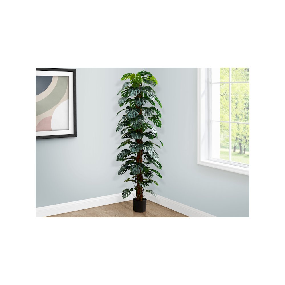 Joaquin - Artificial Plant 83" Tall Monstera Tree Floor Indoor Decorative Green