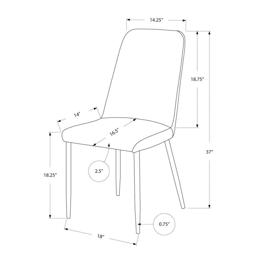 Nadia - Dining Chair Set Of 2 Side Upholstered Kitchen Dining Room
