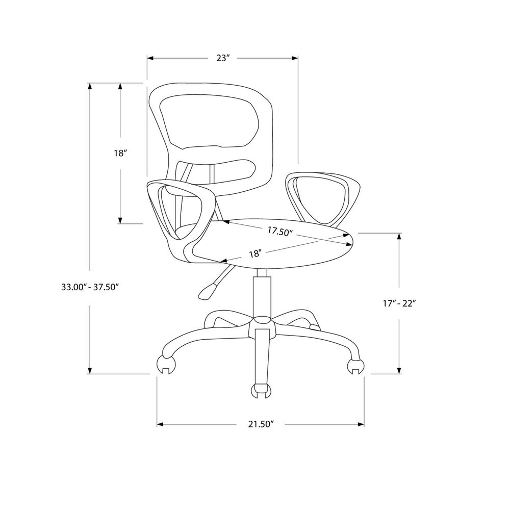 Hale - Office Chair Adjustable Height Swivel Ergonomic Armrests Computer Desk Work