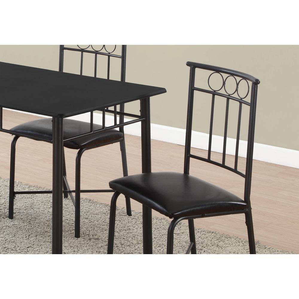 Bobby - Dining Table Set 5pcs Set Small 40" Rectangular Kitchen Black