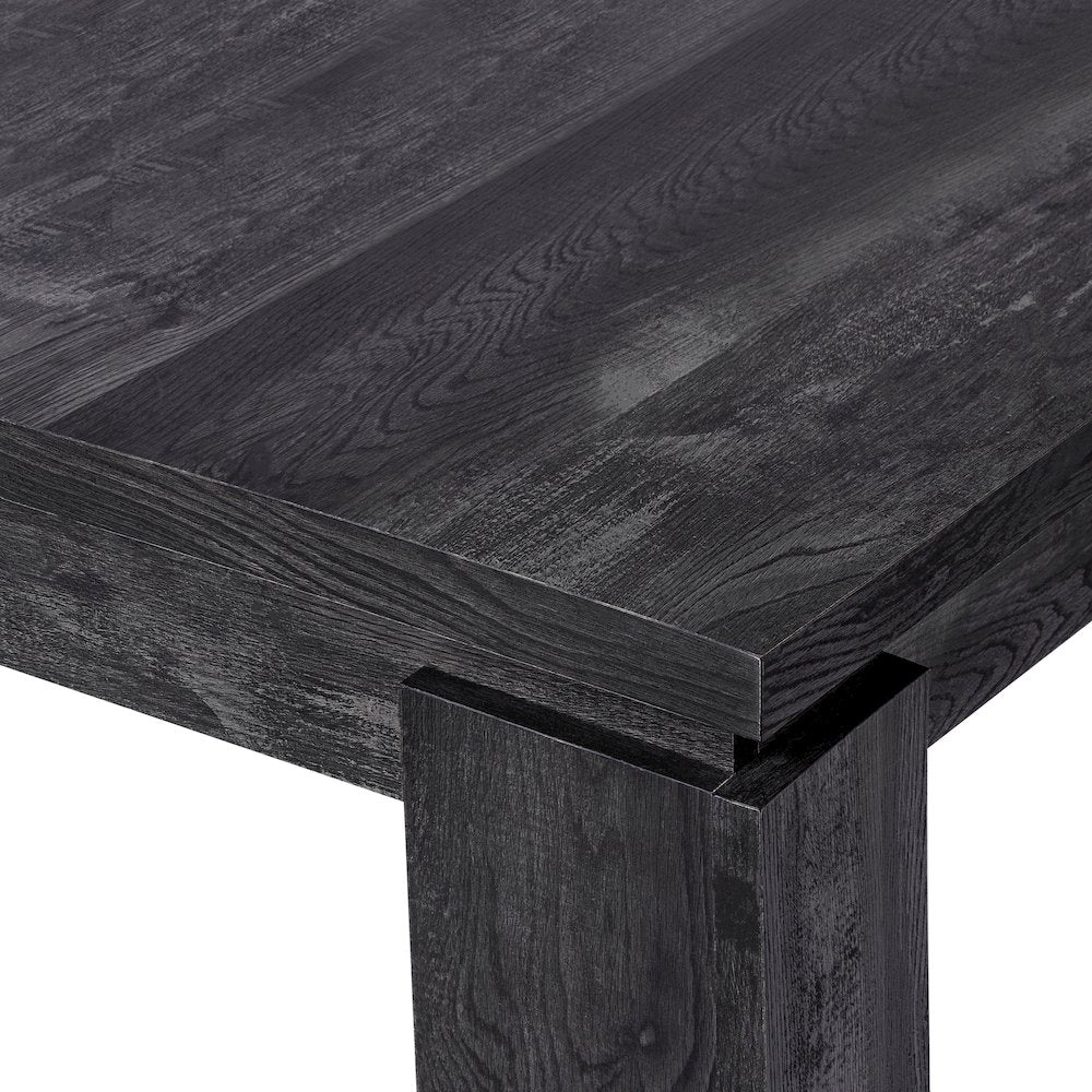 Ananas - Dining Table 60" Rectangular Kitchen Dining Room Black Laminate Contemporary