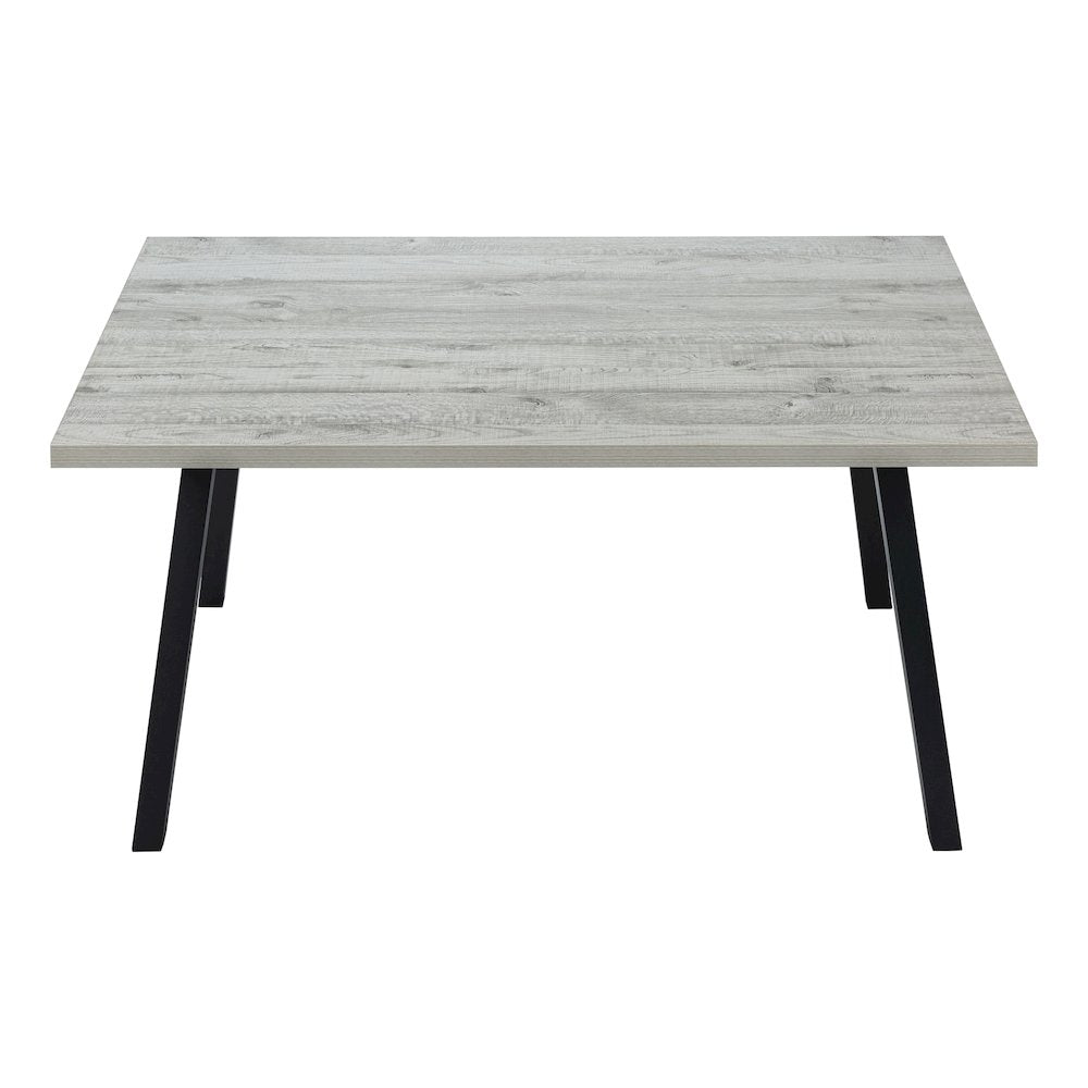 Nevan - Dining Table 60" Rectangular Kitchen Dining Room Grey Laminate Black
