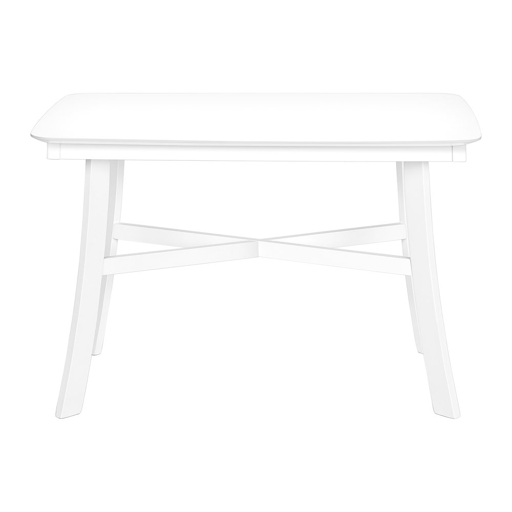 Caludius - Dining Table 48" Rectangular Small Kitchen Dining Room White Veneer