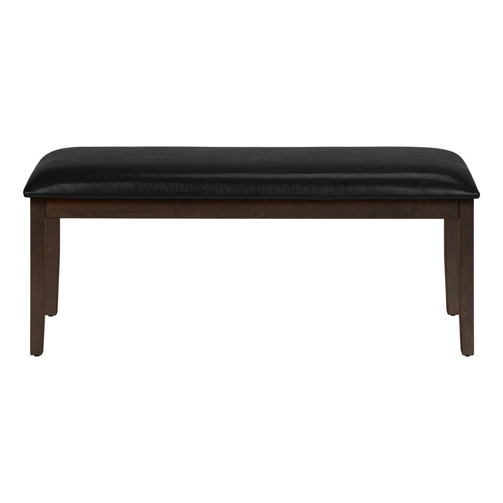 Erik - Bench 48" Rectangular Dining Room Hallway Entryway Upholstered Wood Brown
