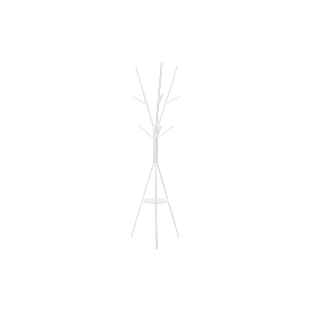 Leaf - Coat Rack 72"H Bedroom Entryway Hall Tree 6 Hooks White