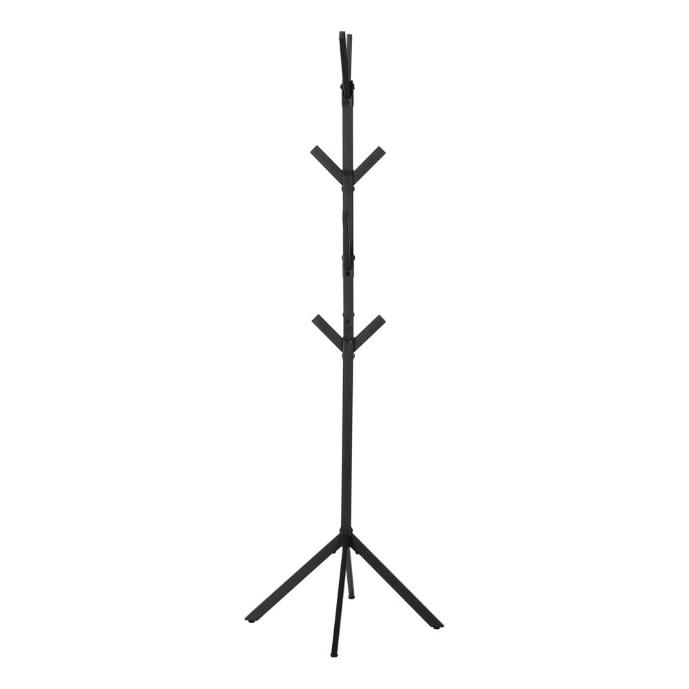 Moorish - Coat Rack Hall Tree 8 Hooks Entryway 70"H Bedroom Black