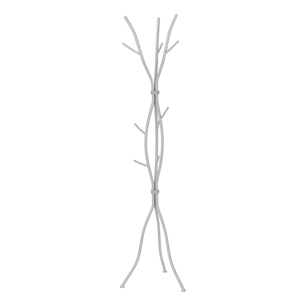 Frank - Coat Rack Hall Tree 11 Hooks Entryway 74"H Bedroom Grey