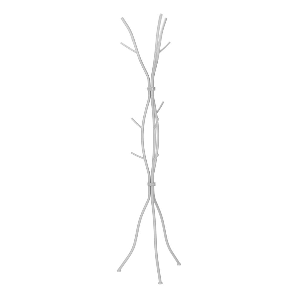 Frank - Coat Rack Hall Tree 11 Hooks Entryway 74"H Bedroom Grey