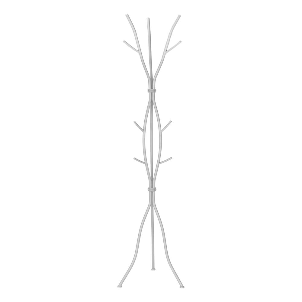 Frank - Coat Rack Hall Tree 11 Hooks Entryway 74"H Bedroom Grey