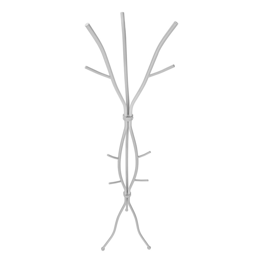 Frank - Coat Rack Hall Tree 11 Hooks Entryway 74"H Bedroom Grey