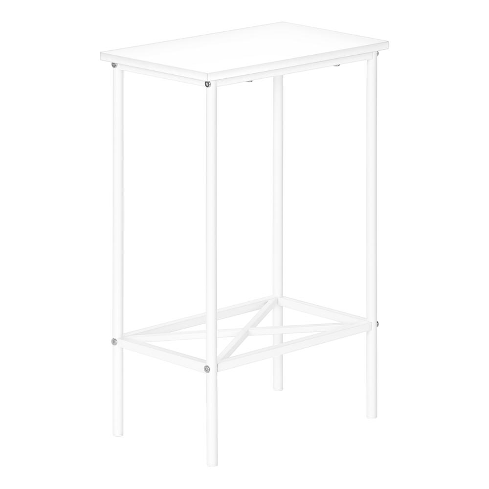 Aramis - Accent Table Side End Narrow Small 2 Tier Living Room