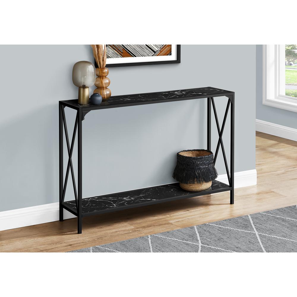 Regal - Accent Table Console Entryway Narrow Sofa Living Room Bedroom Black