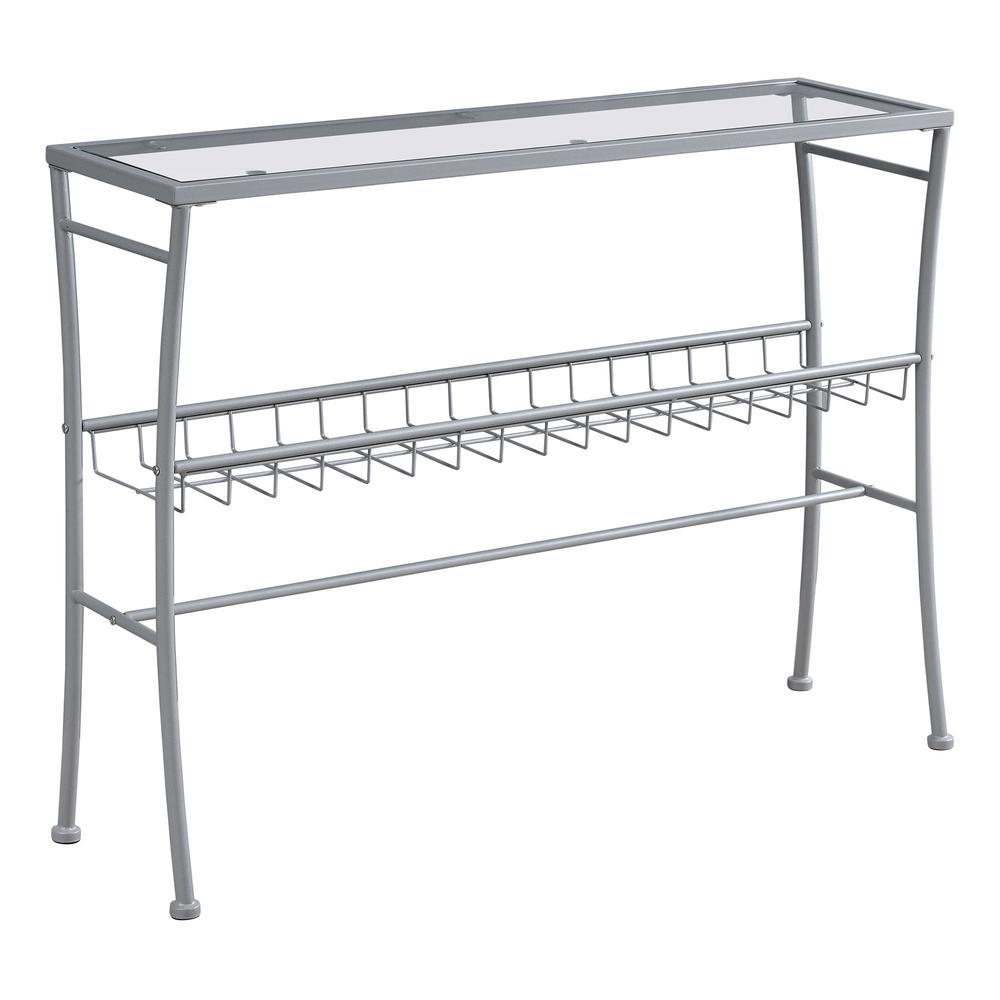 Gatria - Accent Table Console Entryway Narrow Sofa Living Room Bedroom Clear