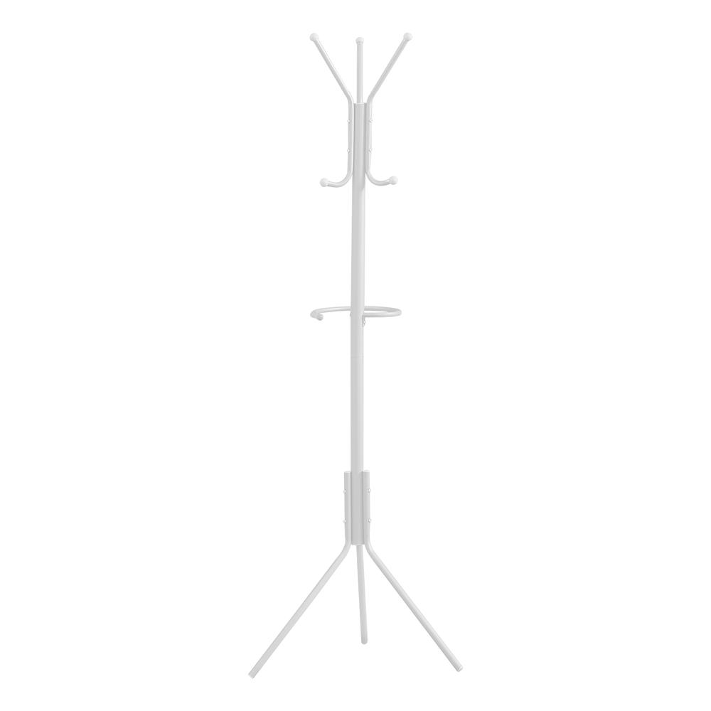 Lance - Coat Rack Hall Tree 6 Hooks Entryway 68"H Bedroom White
