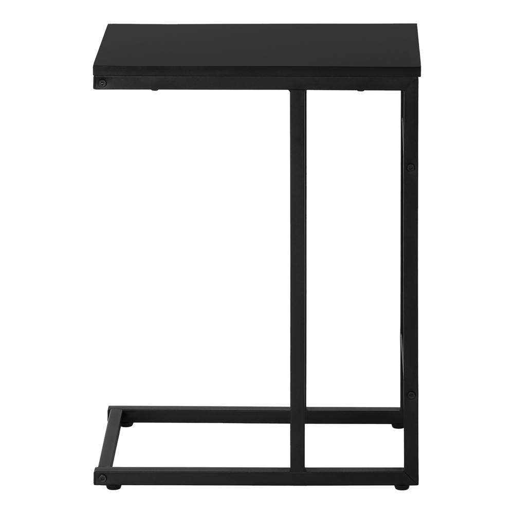 Harvey - Accent Table C-shaped End Side Snack Living Room Bedroom Black