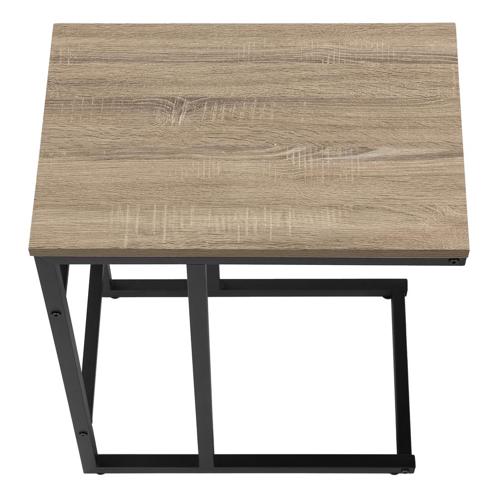 Bianchi - Accent Table C-shaped End Side Snack Living Room Bedroom Brown