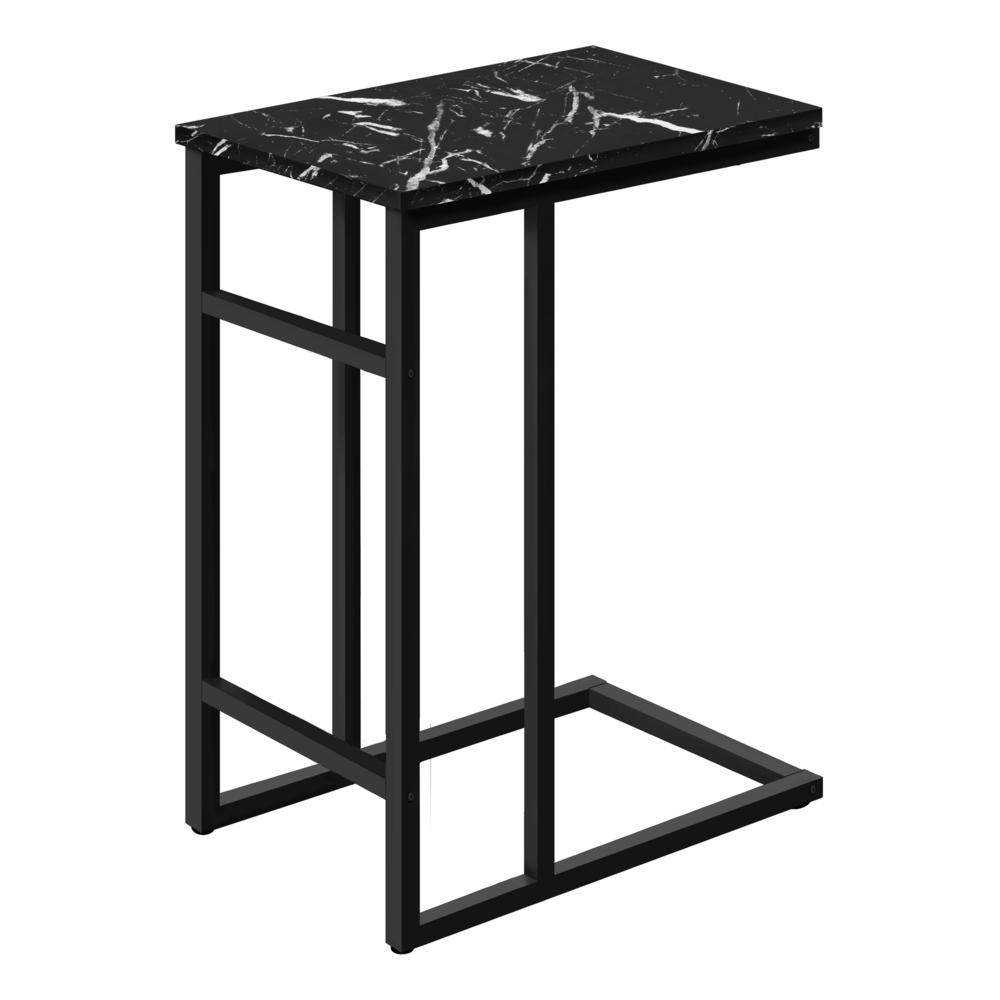 Rylee - Accent Table C-shaped End Side Snack Living Room Bedroom Black