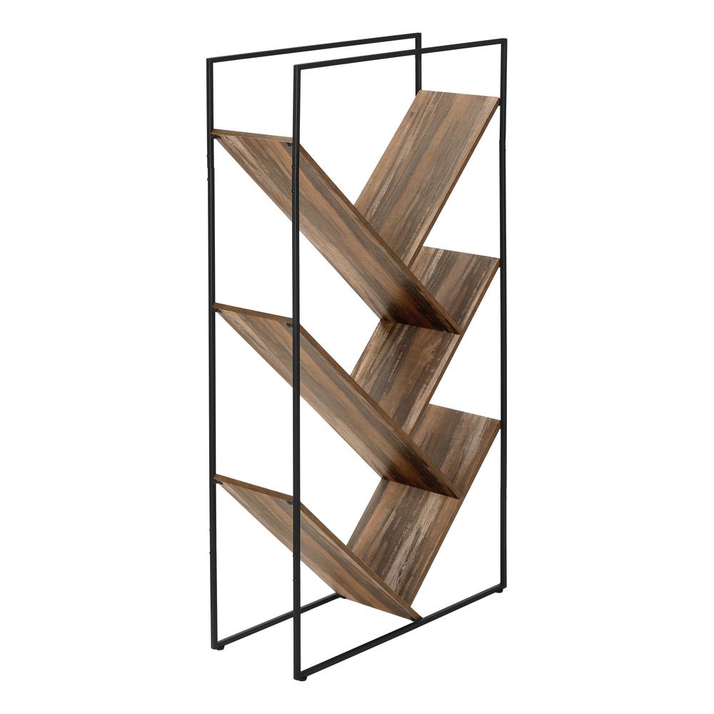 Touchstone - Bookshelf Bookcase Etagere 3 Tier 60"H Office Bedroom Black Laminate