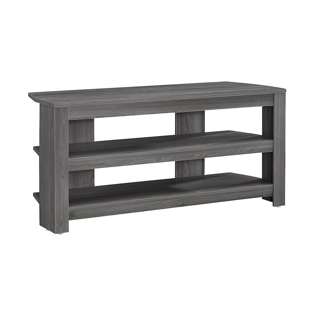 Psinta - Tv Stand 42 Inch Console Media Entertainment Center Storage Shelves