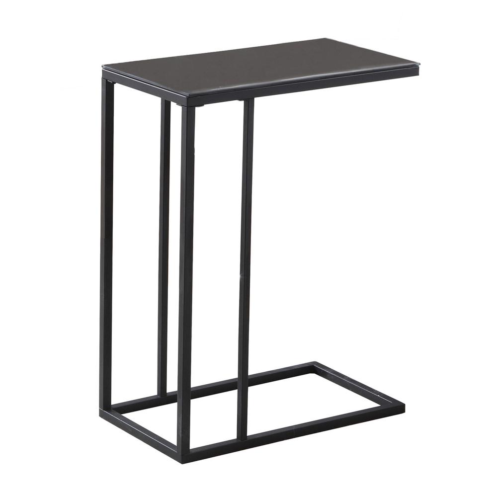 Rochadh - Accent Table C-shaped End Side Snack Living Room Bedroom Black