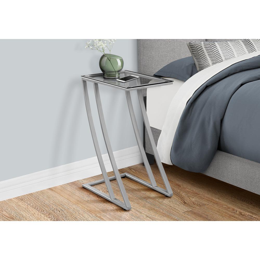 Ellingham - Accent Table C-shaped End Side Snack Living Room Bedroom Tempered