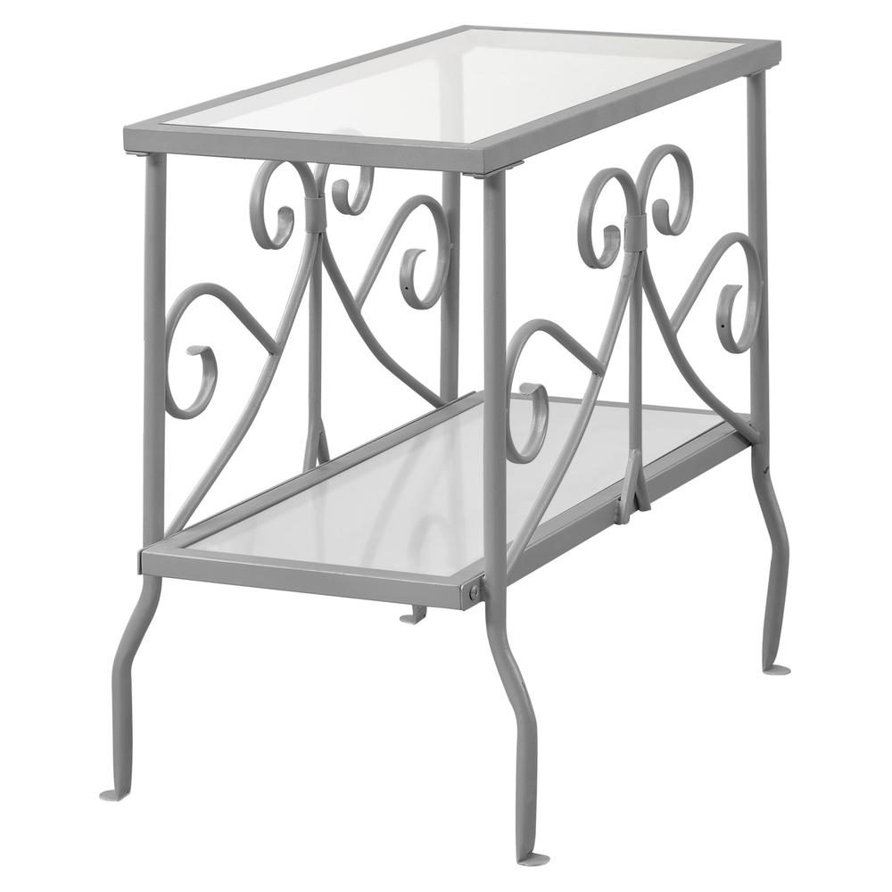 Davina - Accent Table Side End Nightstand Lamp Living Room Bedroom Clear