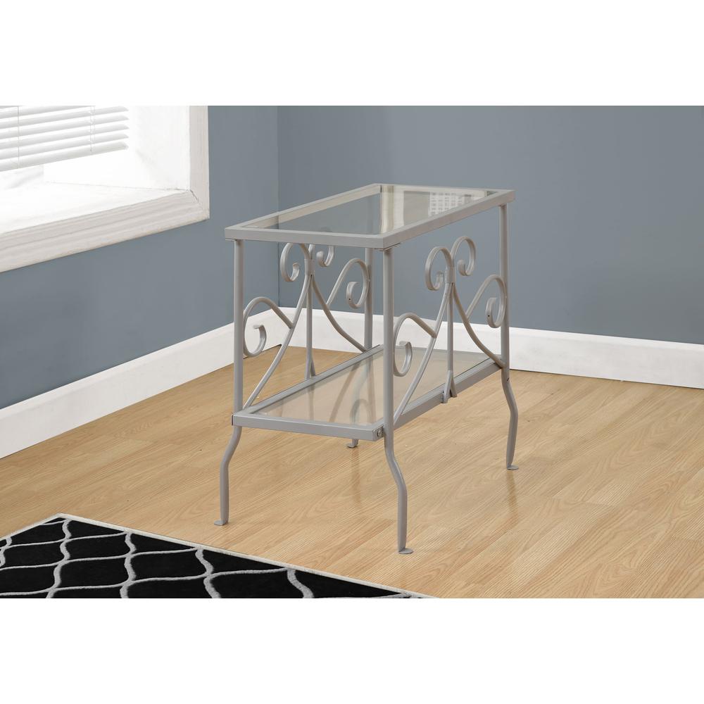 Davina - Accent Table Side End Nightstand Lamp Living Room Bedroom Clear