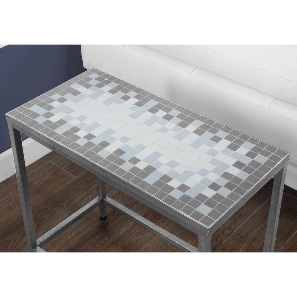Cosmo - Accent Table Side End Nightstand Lamp Living Room Bedroom Blue