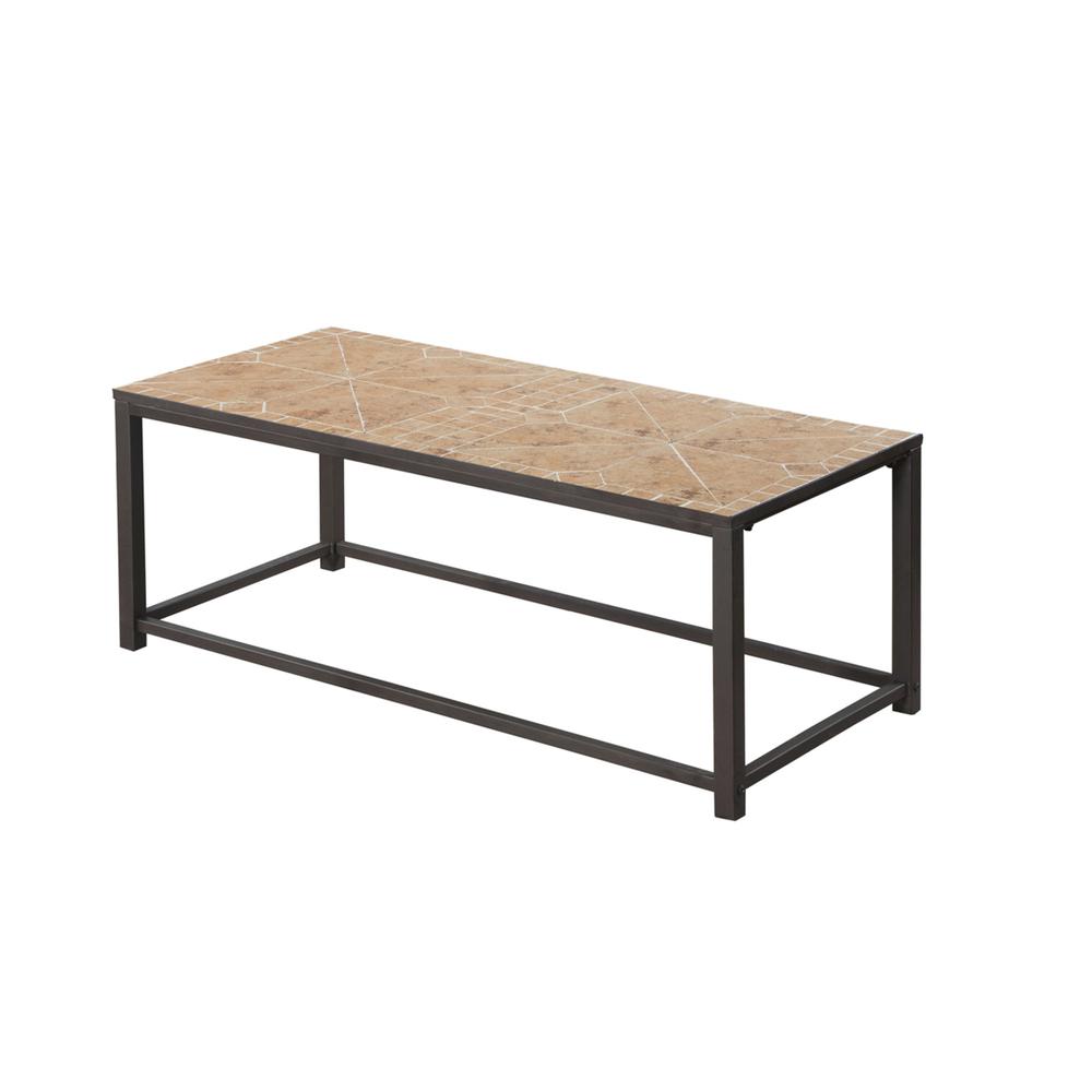 Harry - Coffee Table Accent Cocktail Rectangular Living Room 42" L Brown