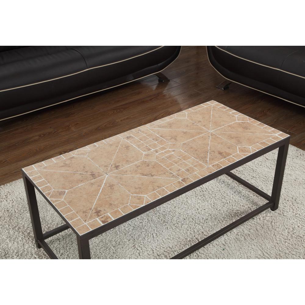 Harry - Coffee Table Accent Cocktail Rectangular Living Room 42" L Brown