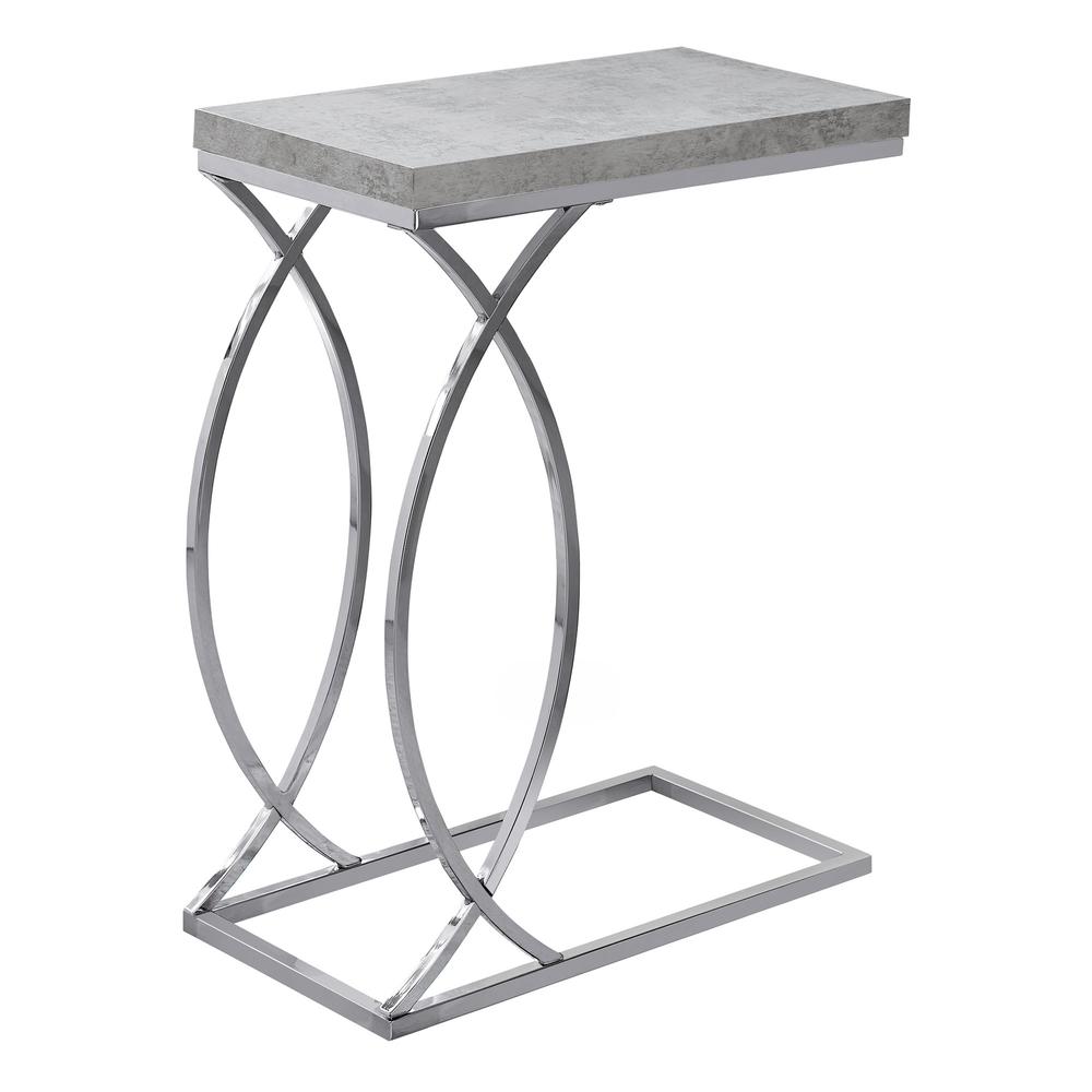 Loafey - Accent Table C-shaped End Side Snack Living Room Bedroom Grey