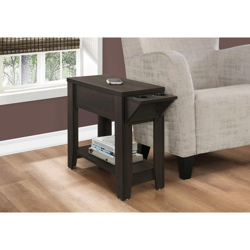 Kirchem - Accent Table Side End Storage Lamp Living Room Bedroom Brown