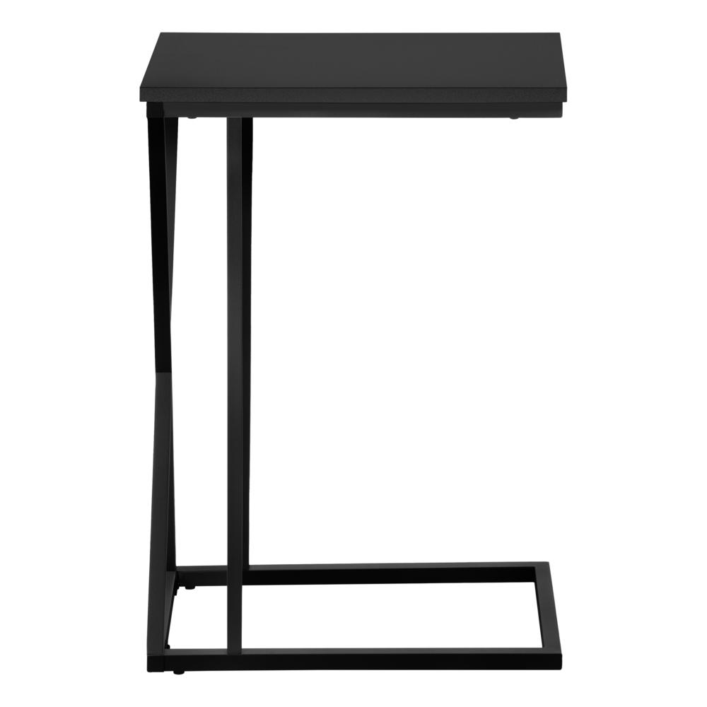 Arcadia - Accent Table C-shaped End Side Snack Living Room Bedroom Black