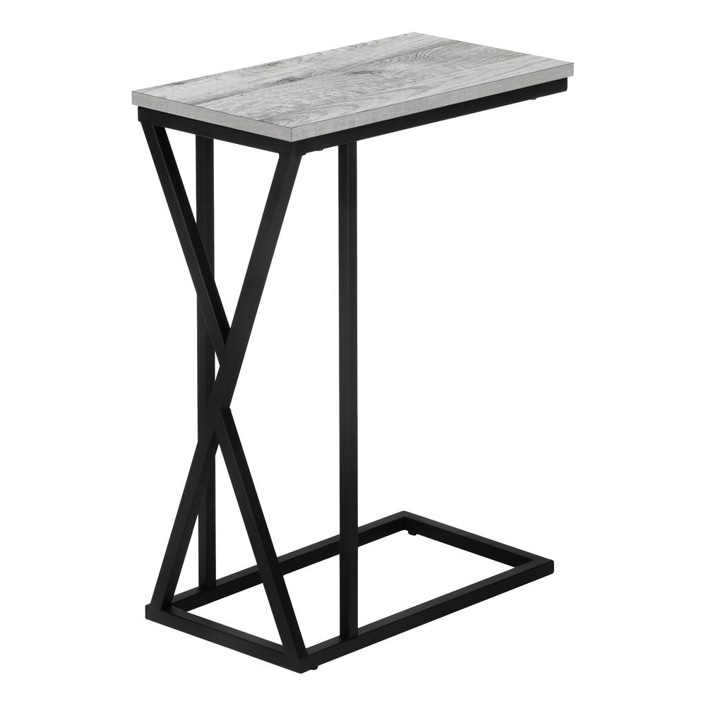 Elegant - Accent Table C-shaped End Side Snack Living Room Bedroom Grey