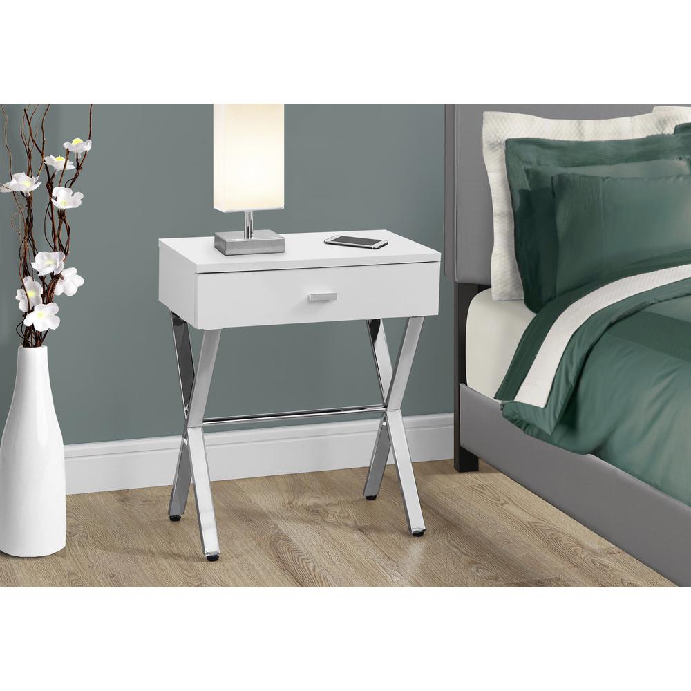 Gardner - Accent Table Side End Nightstand Lamp Storage Drawer Living Room