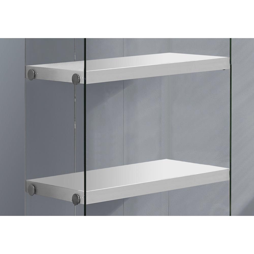 Marquetterie - Bookshelf Bookcase Etagere 5 Tier 60"H Office Bedroom Glossy White