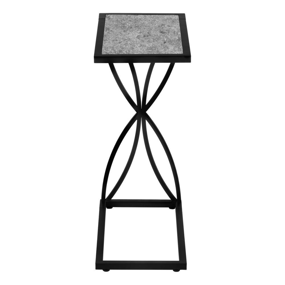 Kimberly - Accent Table C-shaped End Side Snack Living Room Bedroom Grey