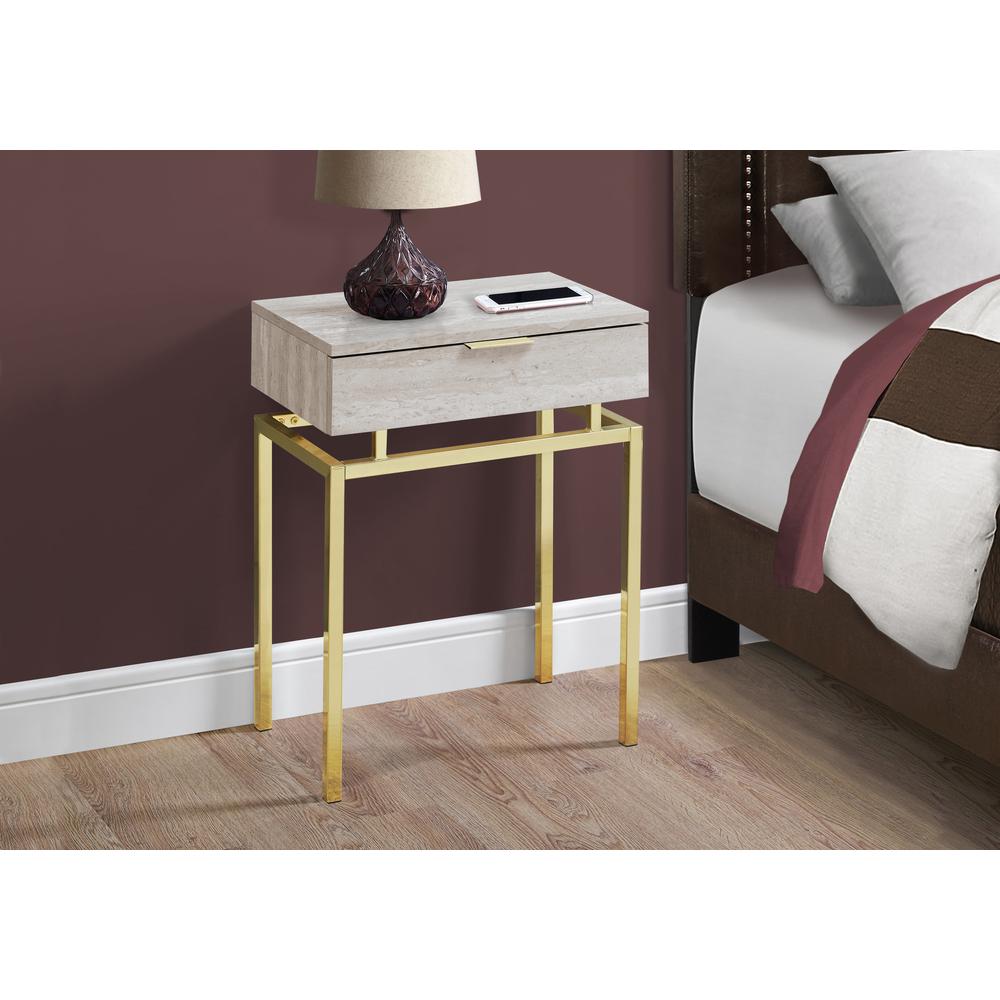 Curtice - Accent Table Side End Nightstand Lamp Storage Drawer Living Room