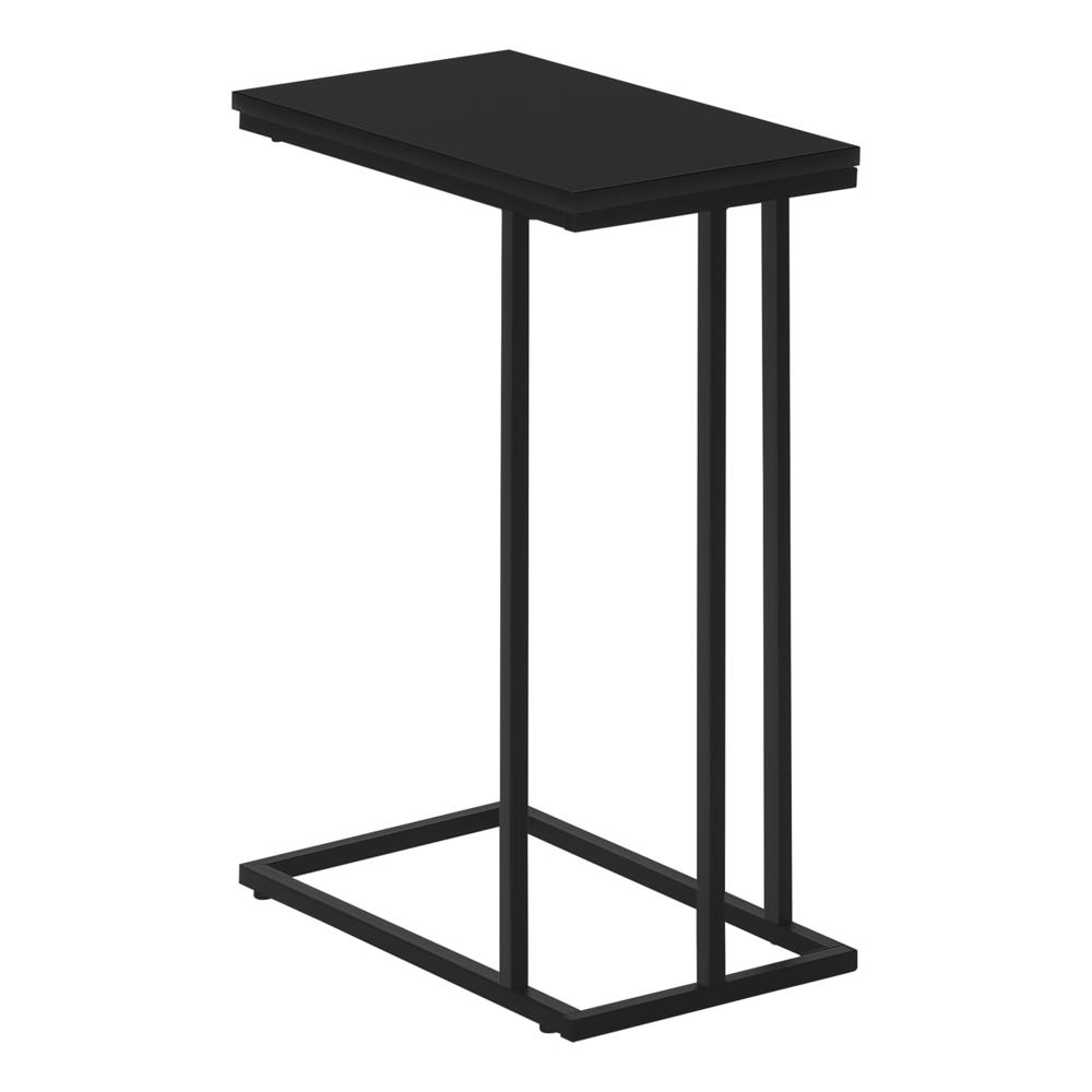Penny - Accent Table C-shaped End Side Snack Living Room Bedroom Black