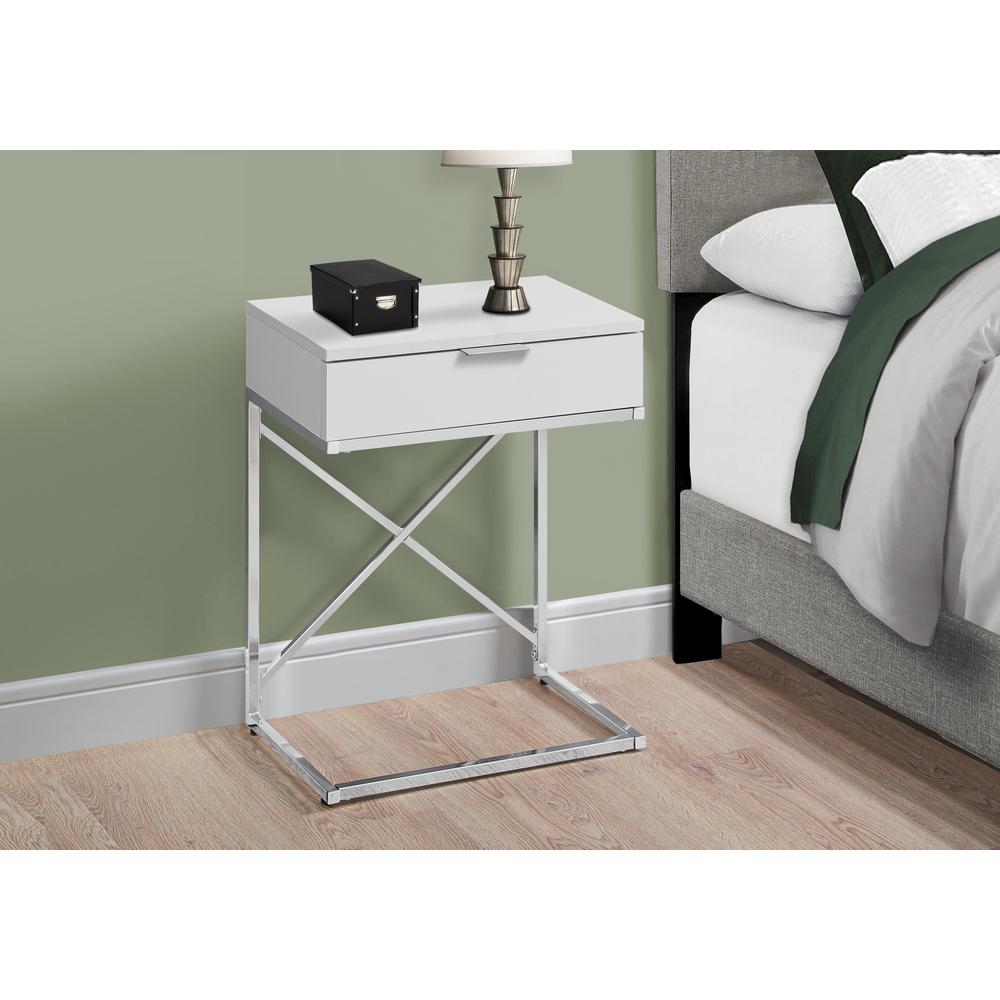 Venza - Accent Table Side End Nightstand Lamp Storage Drawer Living Room