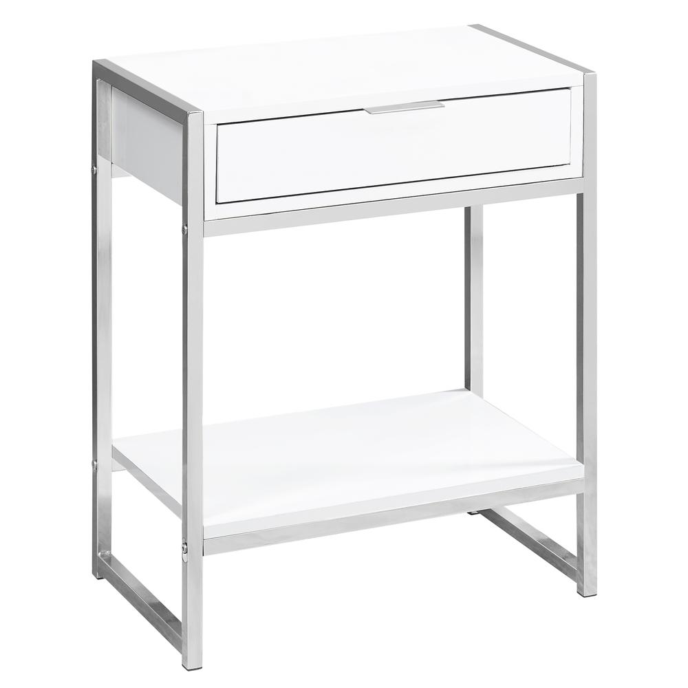 Sylvia - Accent Table Side End Nightstand Lamp Storage Drawer Living Room