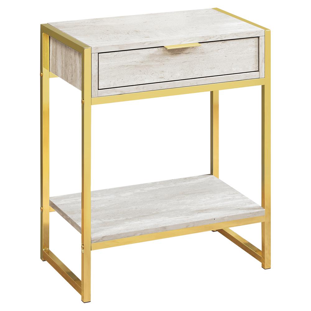 Alani - Accent Table Side End Nightstand Lamp Storage Drawer Living Room