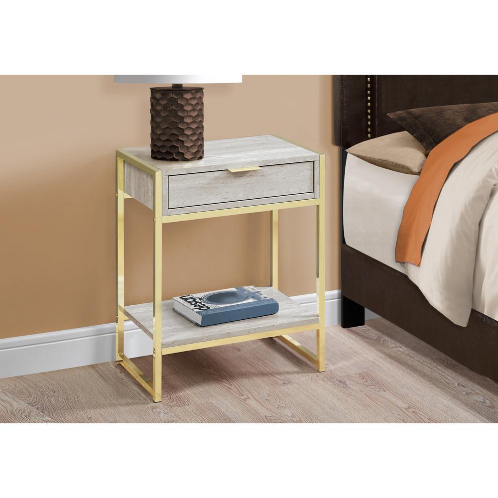 Alani - Accent Table Side End Nightstand Lamp Storage Drawer Living Room