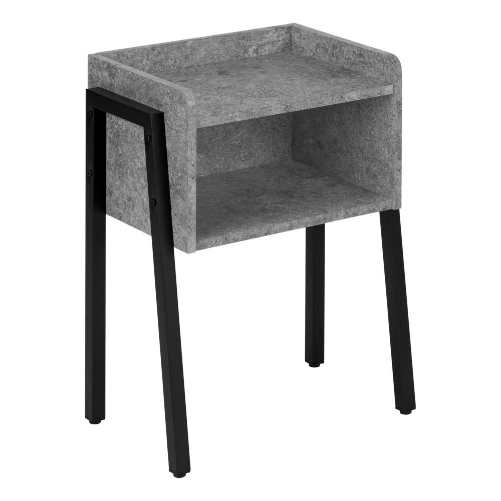 Darcell - Accent Table Side End Nightstand Lamp Living Room Bedroom Grey