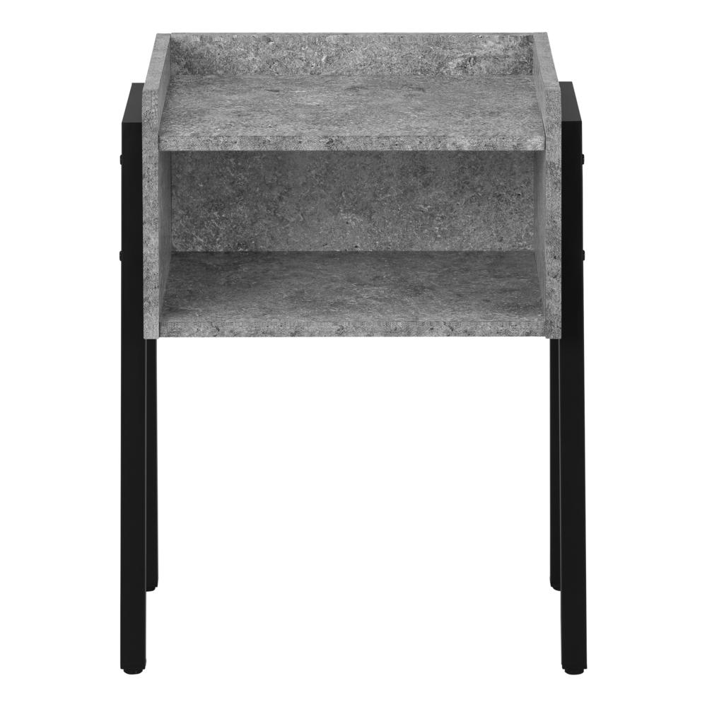 Darcell - Accent Table Side End Nightstand Lamp Living Room Bedroom Grey