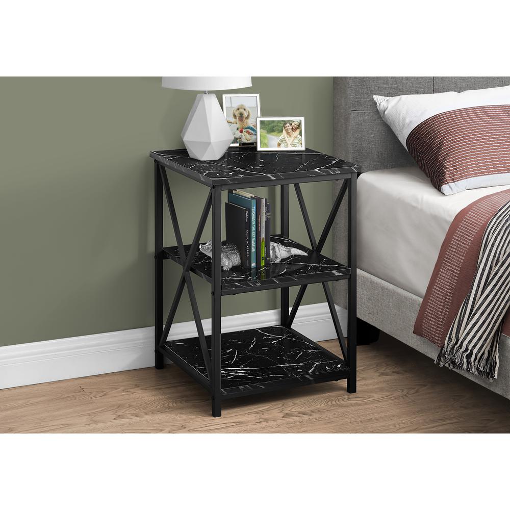 Melodie - Accent Table Side End Nightstand Lamp Living Room Bedroom Black