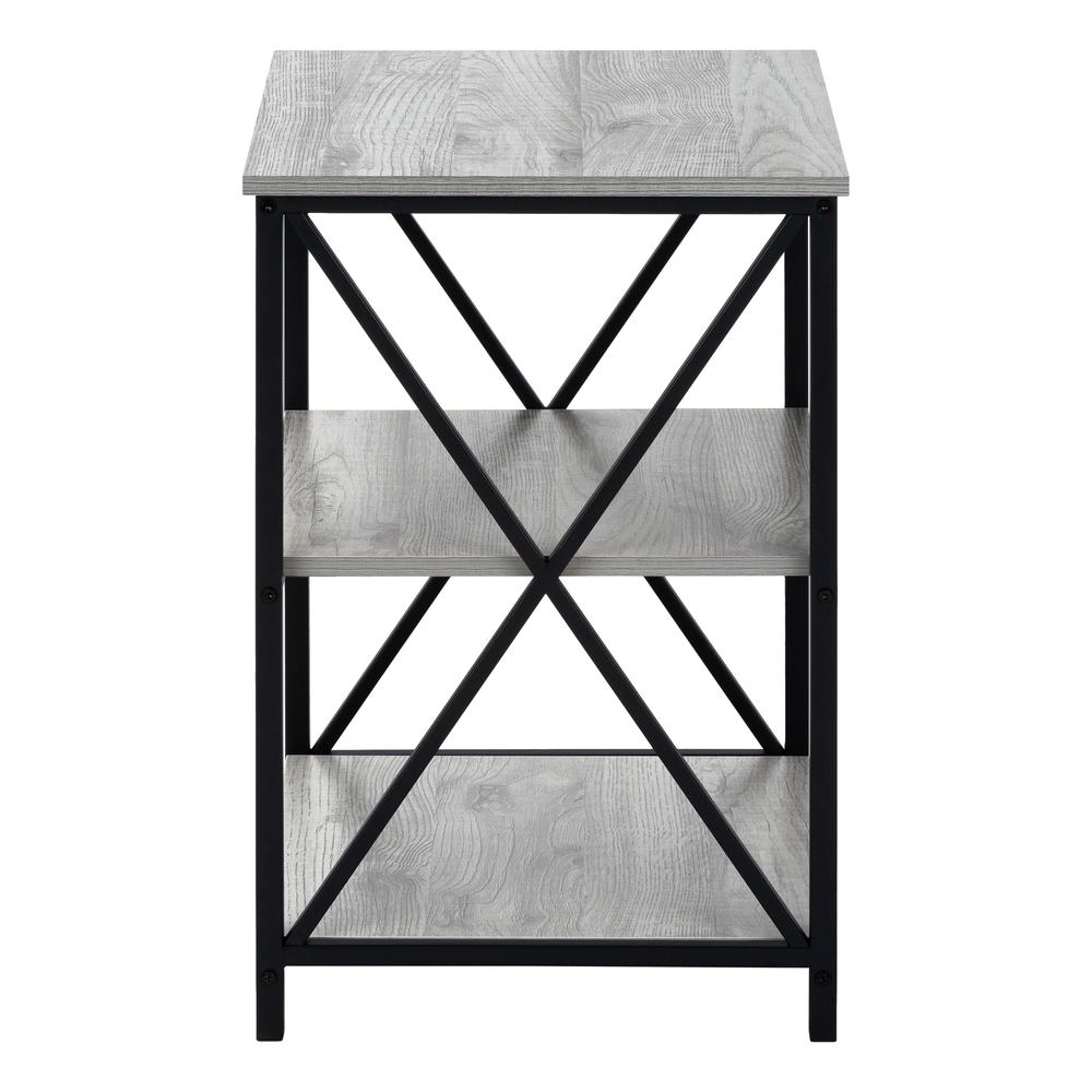 Caramay - Accent Table Side End Nightstand Lamp Living Room Bedroom Grey