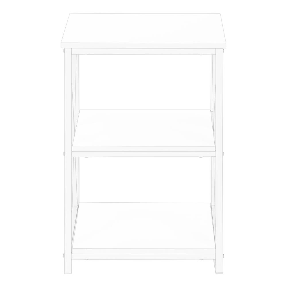 Tannis - Accent Table Side End Nightstand Lamp Living Room Bedroom White