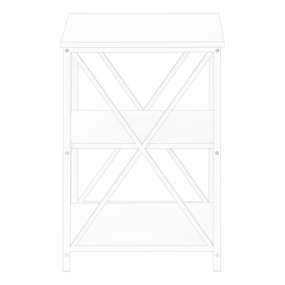 Tannis - Accent Table Side End Nightstand Lamp Living Room Bedroom White