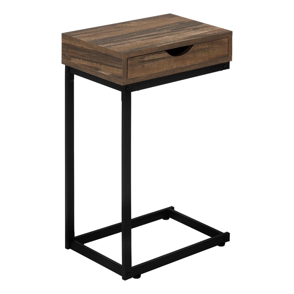 Cordelia - Accent Table C-shaped End Side Snack Storage Drawer Living Room